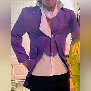 Prince Halloween Costume!  Punk Long Jacket (XL)